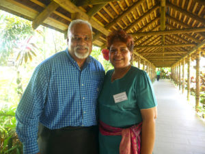 Mr and Mrs Fuko of Fuko Fishing and 12 Seafoods Restaurant.